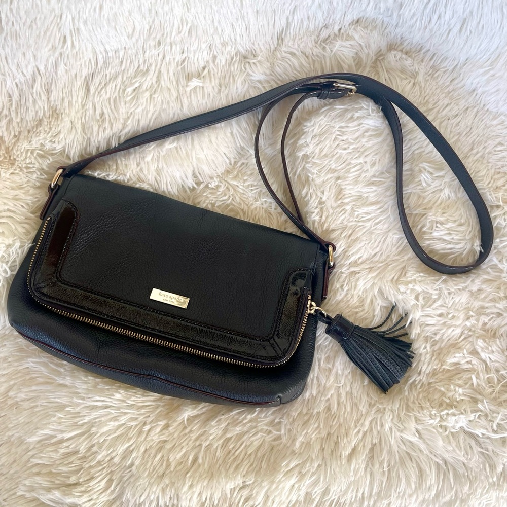 Black Leather Crossbody Bag